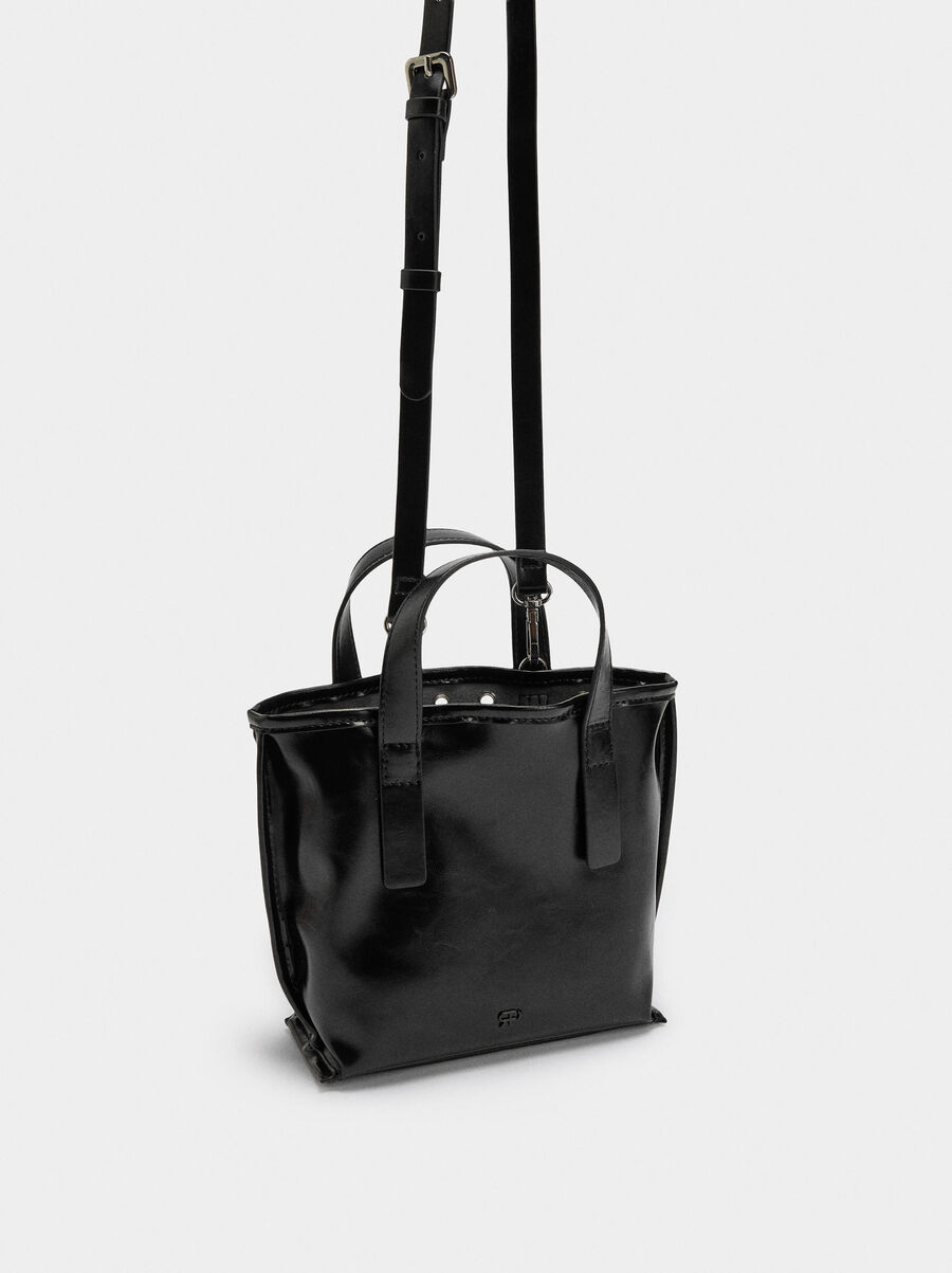 Bolso tote con tachuelas bolso interior