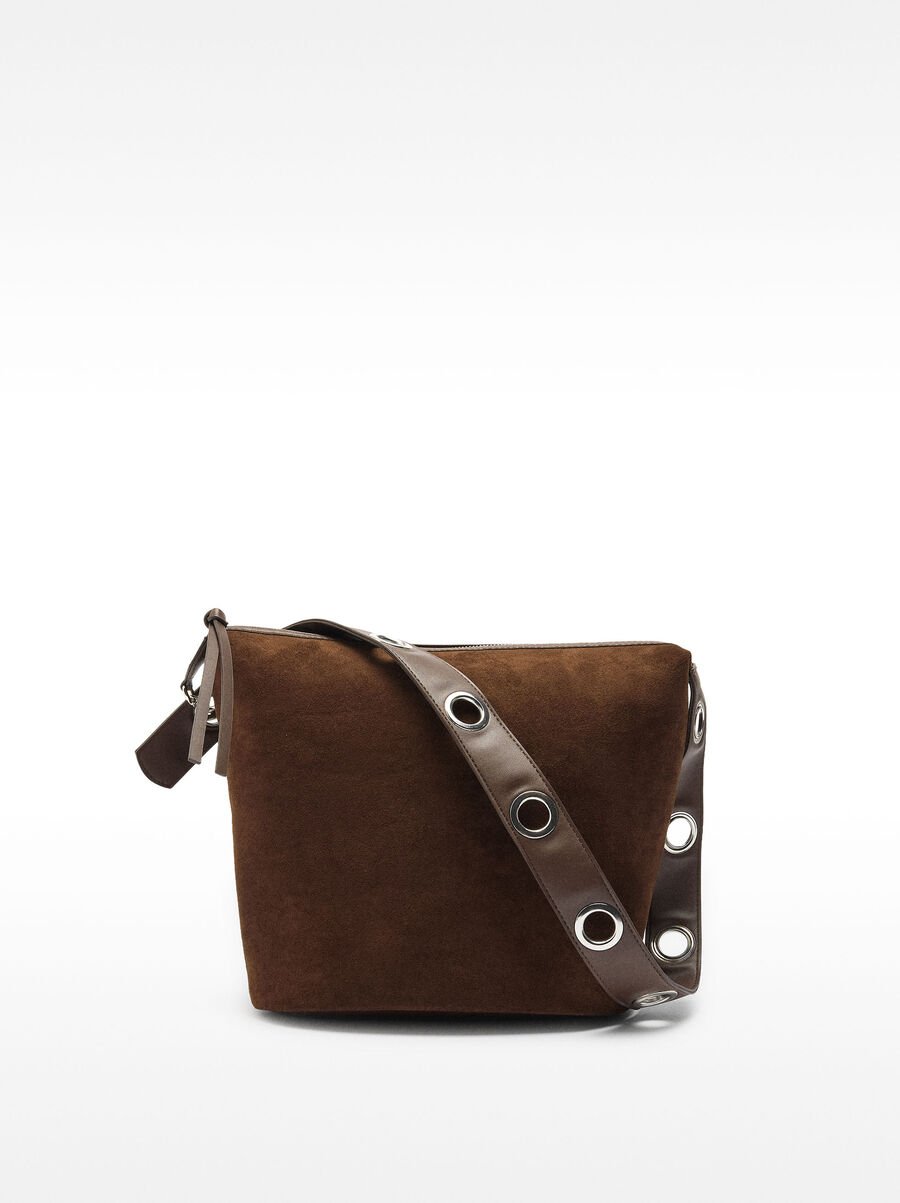 Leather-effect shoulder bag