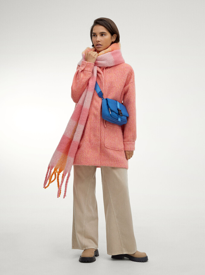 Wool Coat With Hood, Multicolor, hi-res