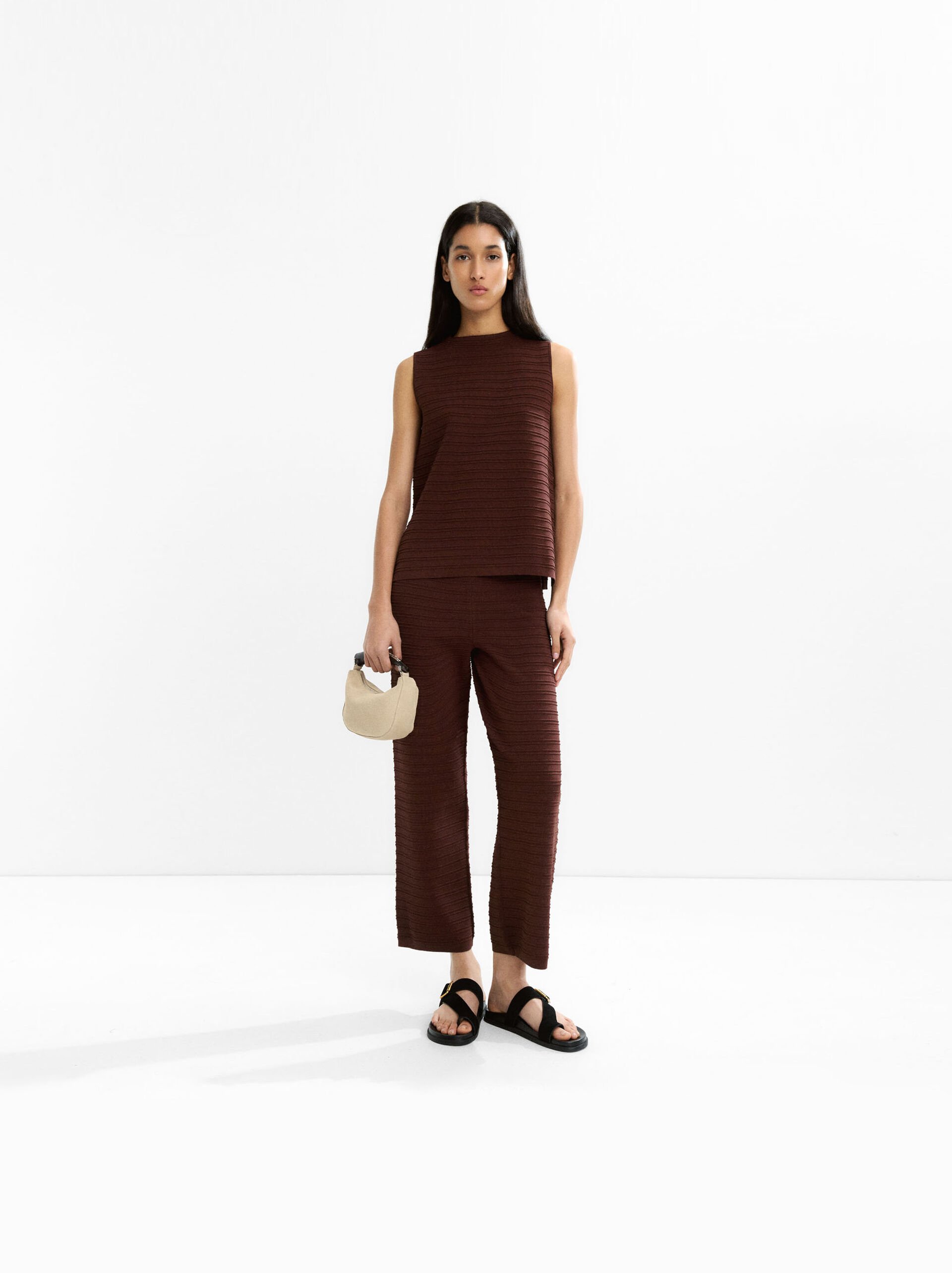 Ribbed knit top image number 7.0