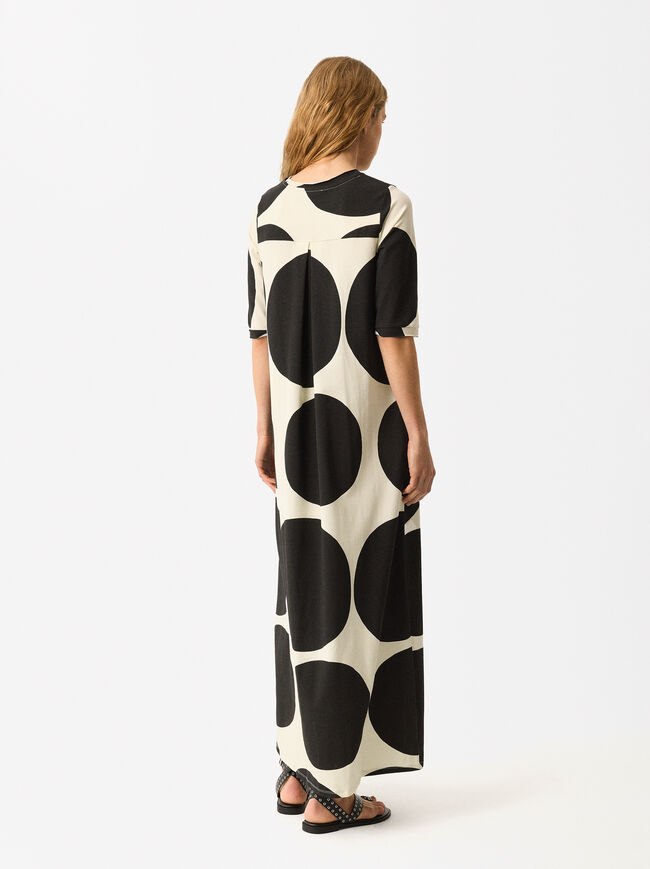 Online Exclusive - Printed Long Dress image number 3.0
