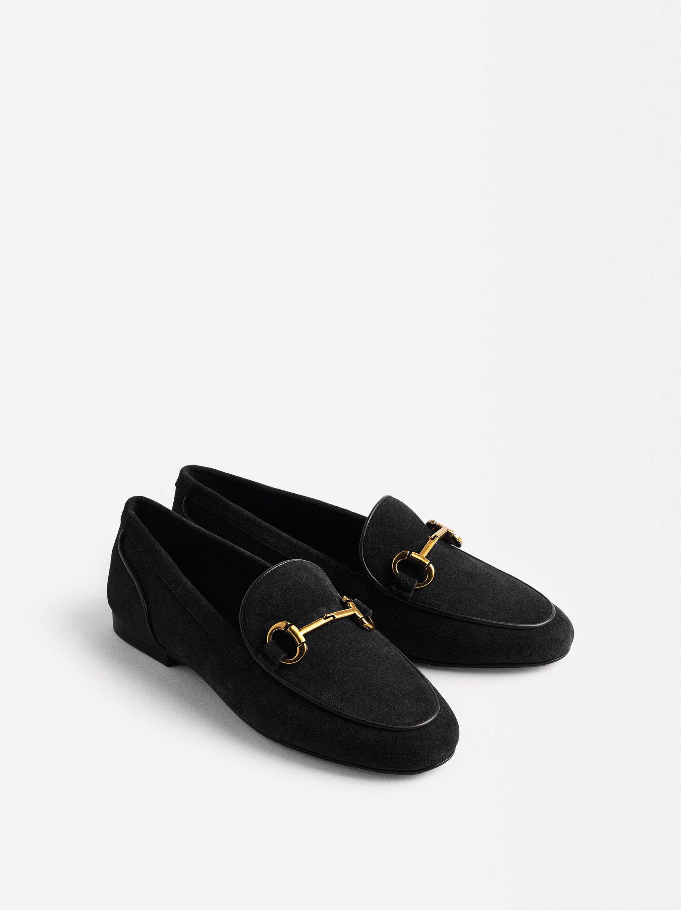 Mocasines de piel con hebilla image number 3.0