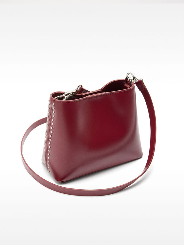 Bucket bag with studs