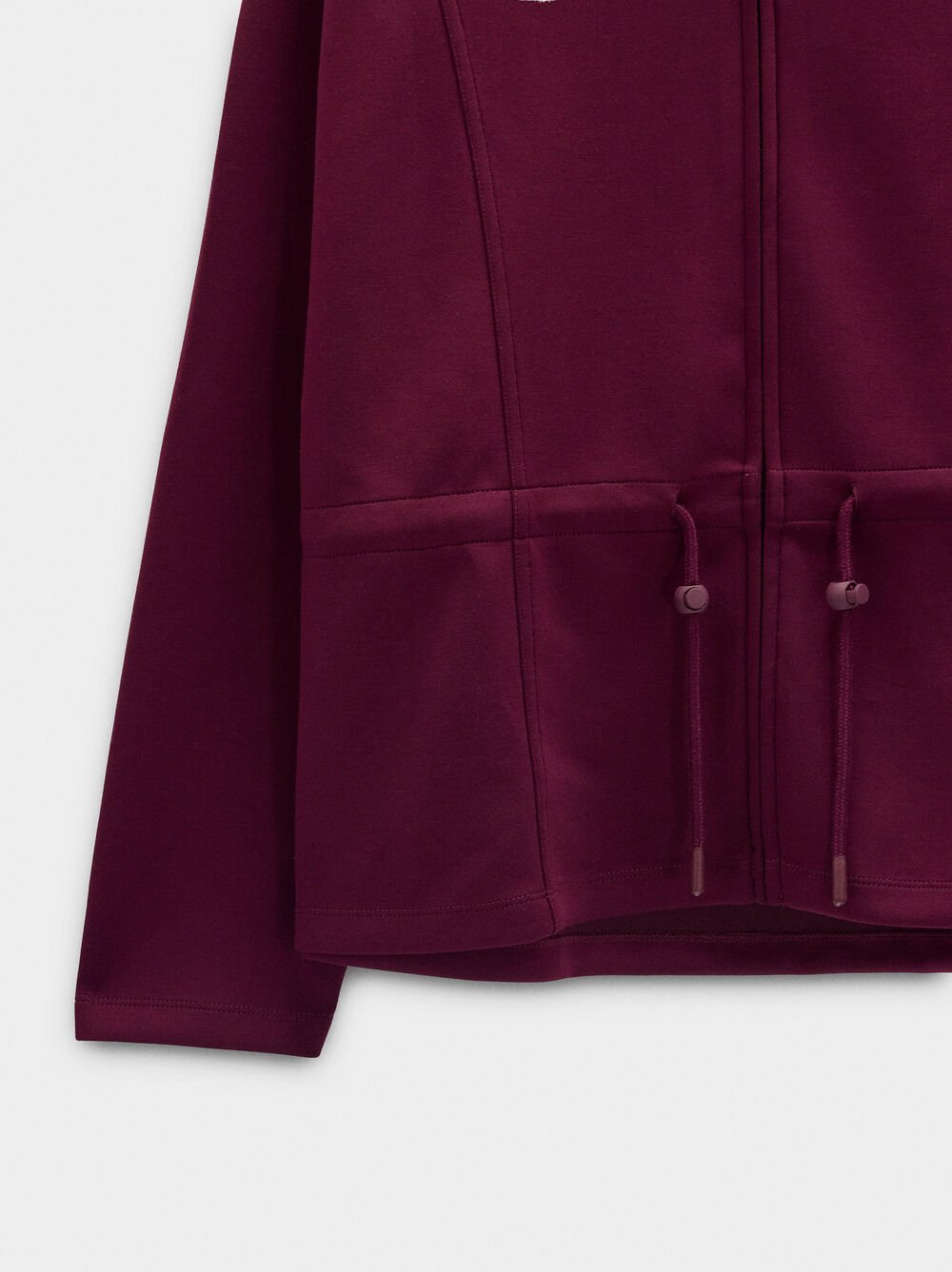 Dessuadora amb tancament de cremallera i coll alt