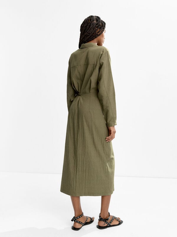 Robe chemise à manches longues