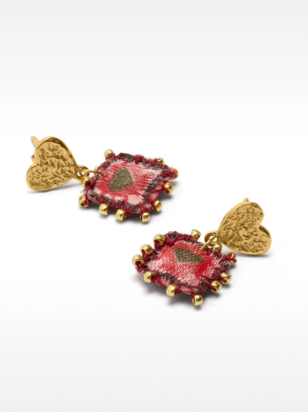 Heart earrings - 925 sterling silver