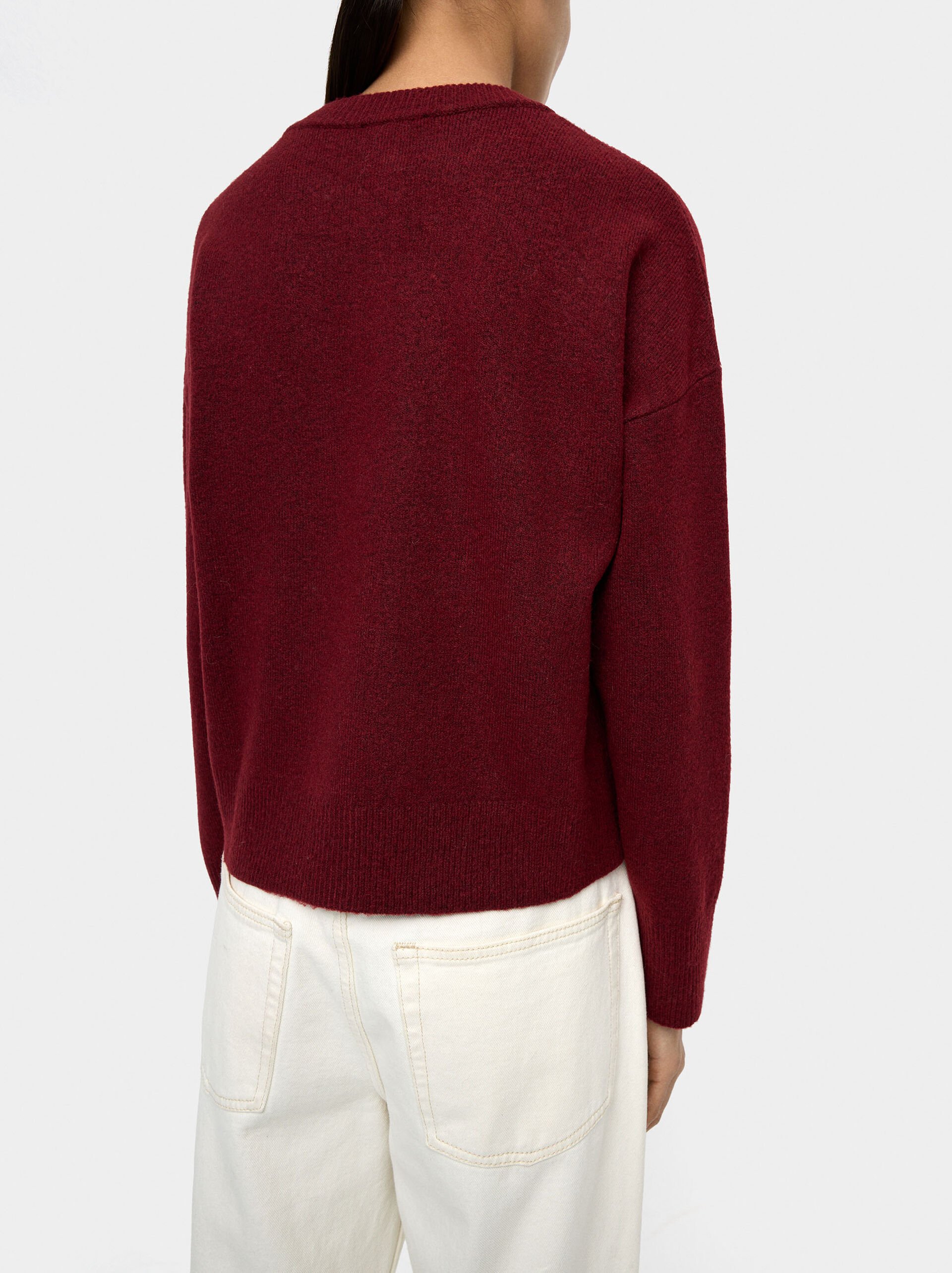 Cárdigan de punto con rombos image number 3.0