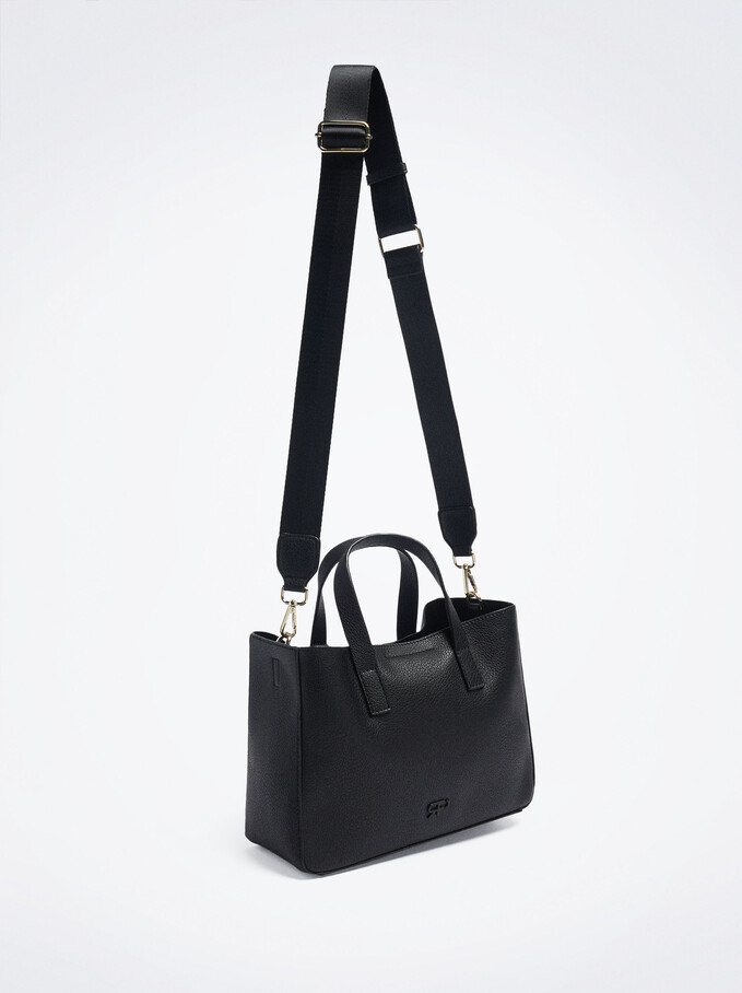 Tote Bag With Removable Interior, Black, hi-res
