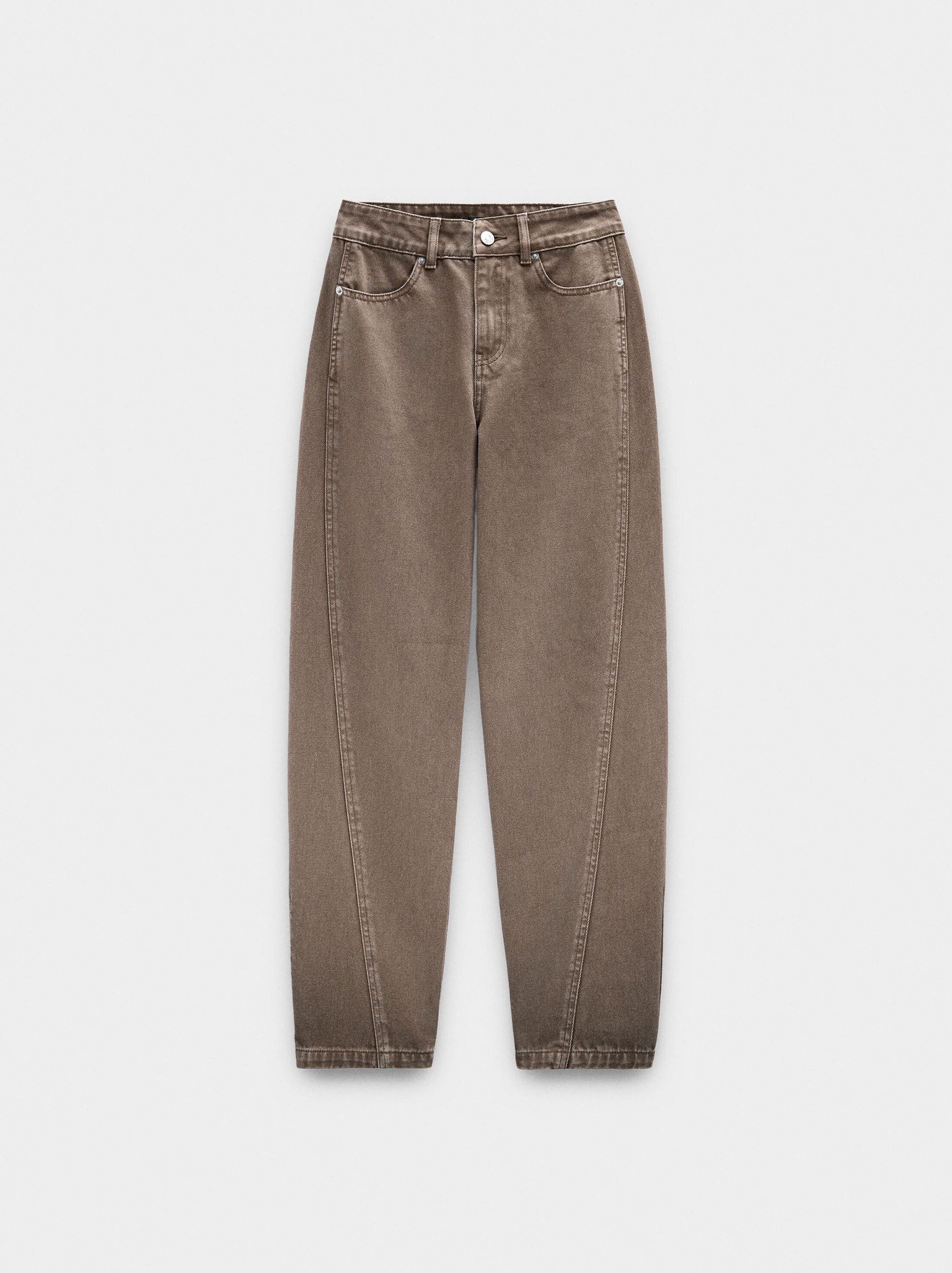 Pantalons baló de denim amples image number 7.0