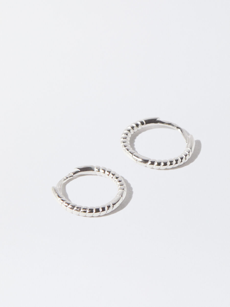 Orecchini a cerchio personalizzabili in argento 925