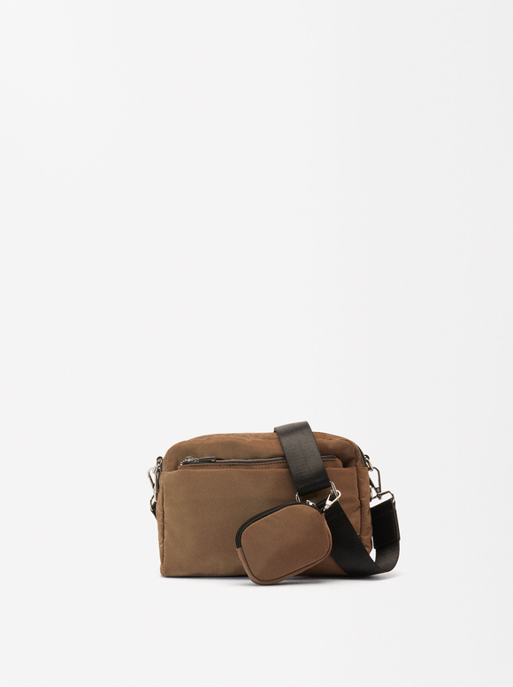 Everyday Crossbody Bag With Removable Purse, Camel, hi-res