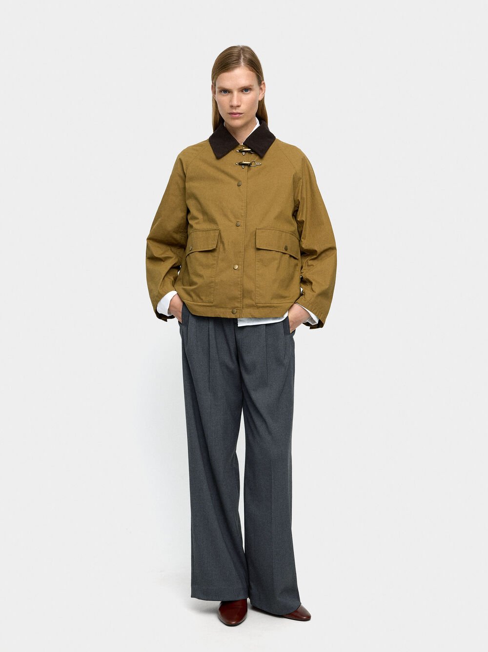 Cotton jacket with vest