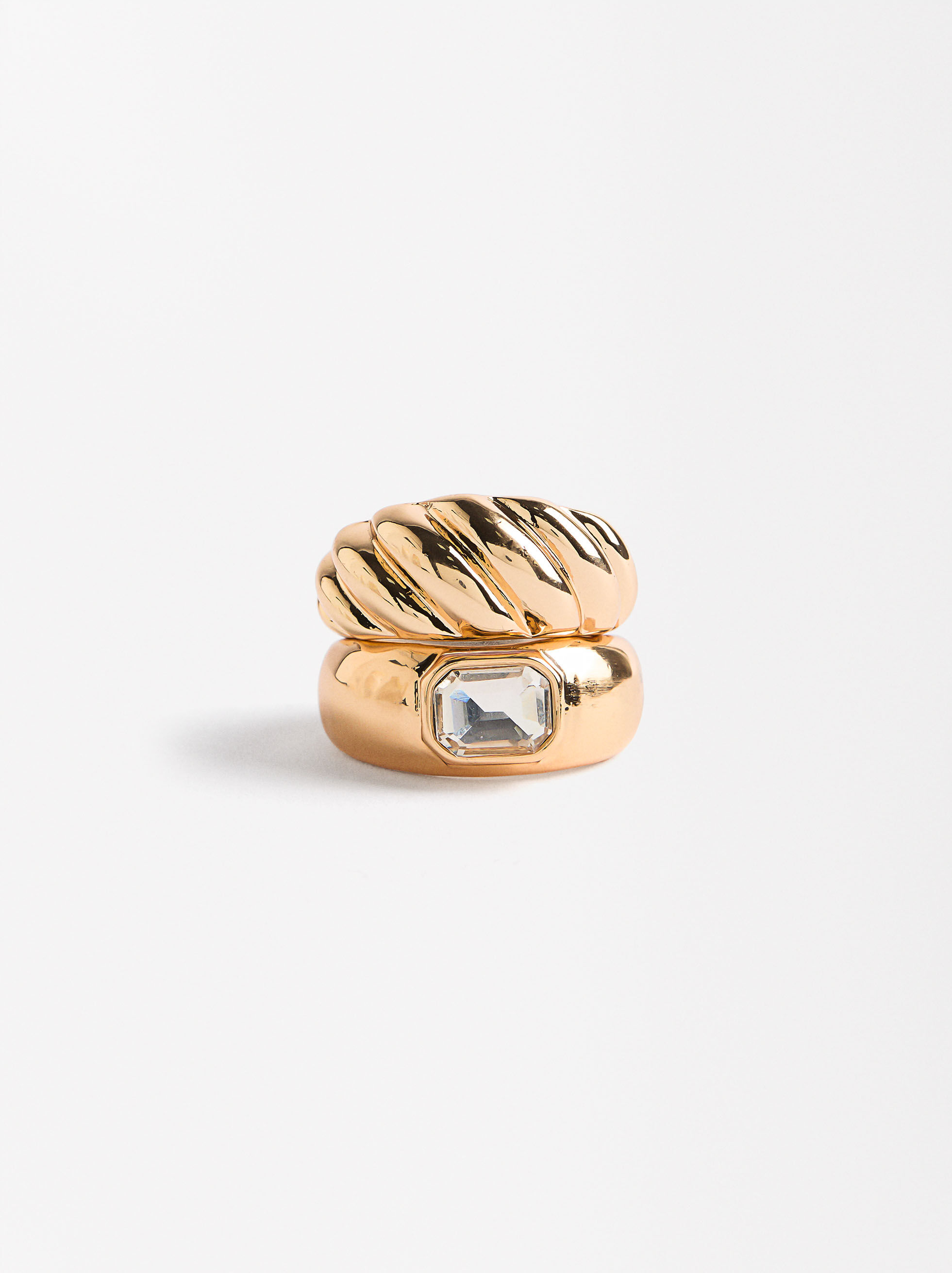 Parfois anillos dorados clearance