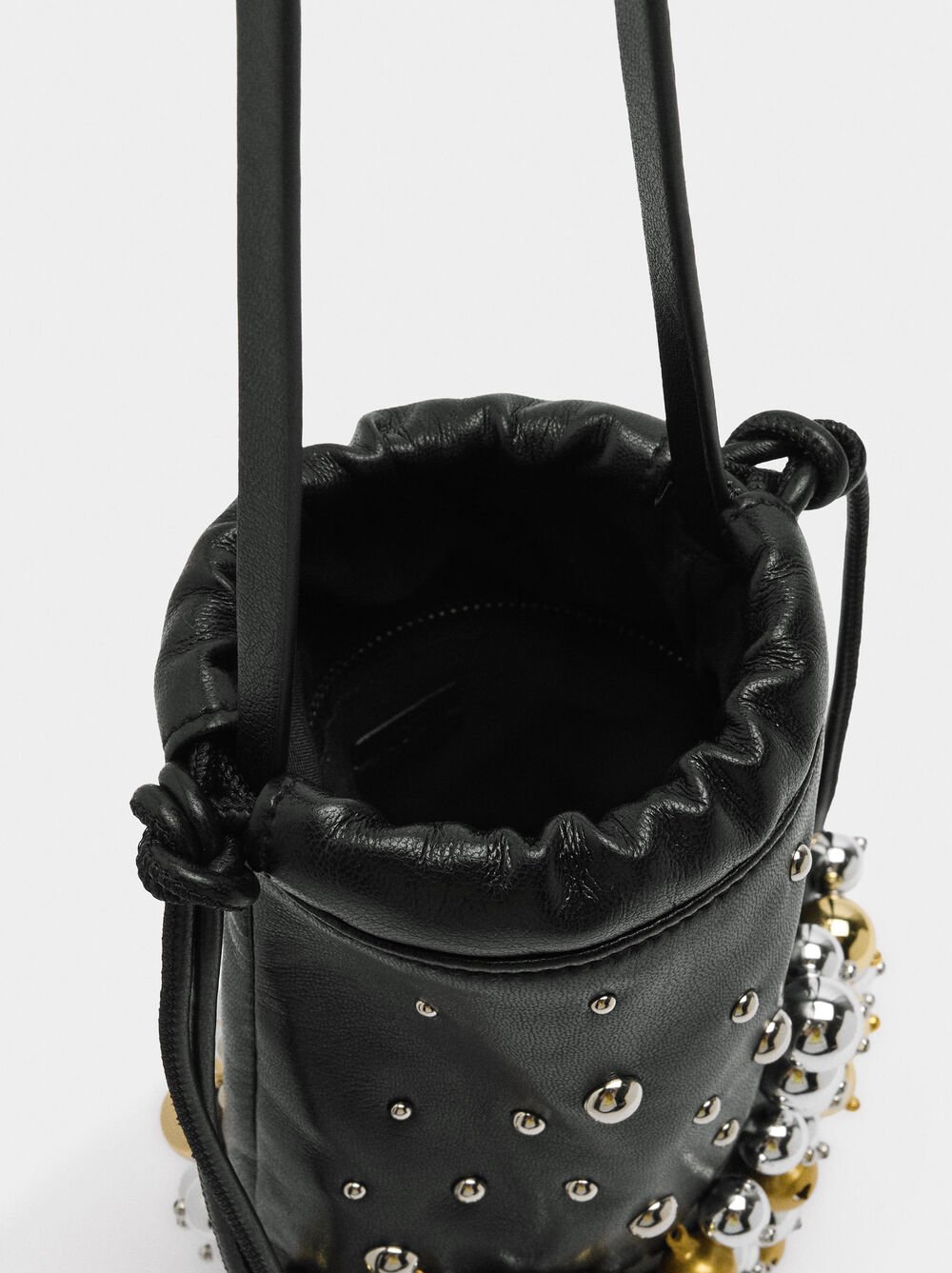 Party bag leather-effect with spheres