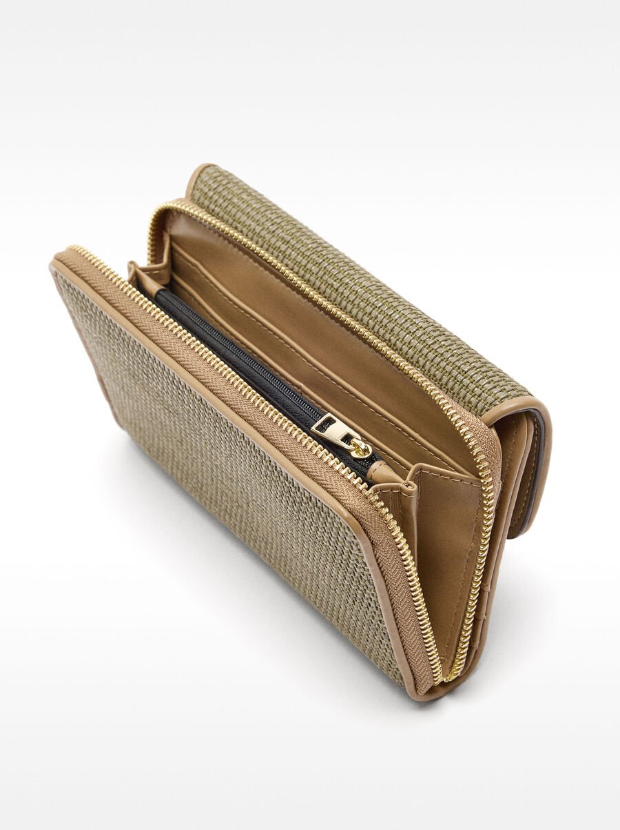 Straw-effect wallet