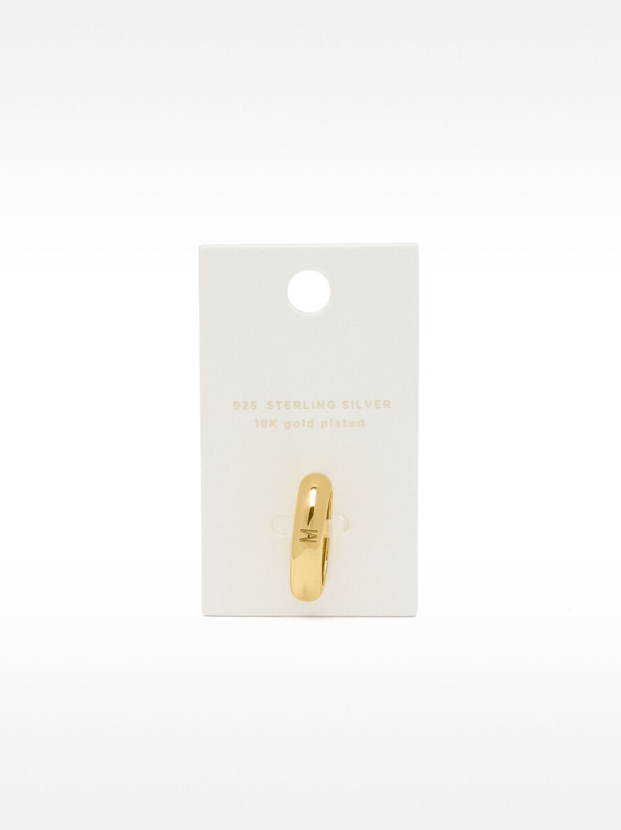 Smooth rounded ring - 925 sterling silver
