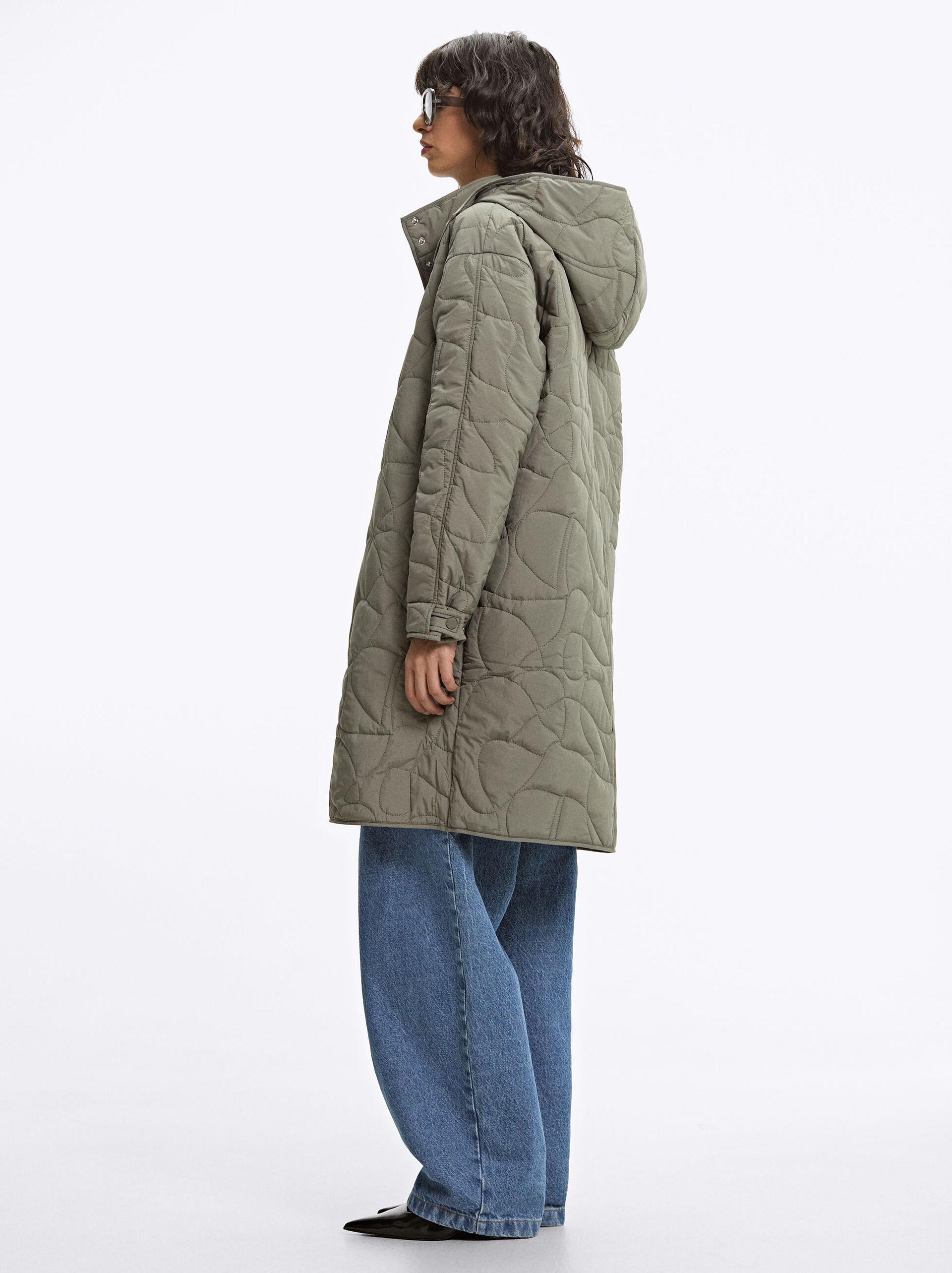 Long Coat With Hood image number 3.0