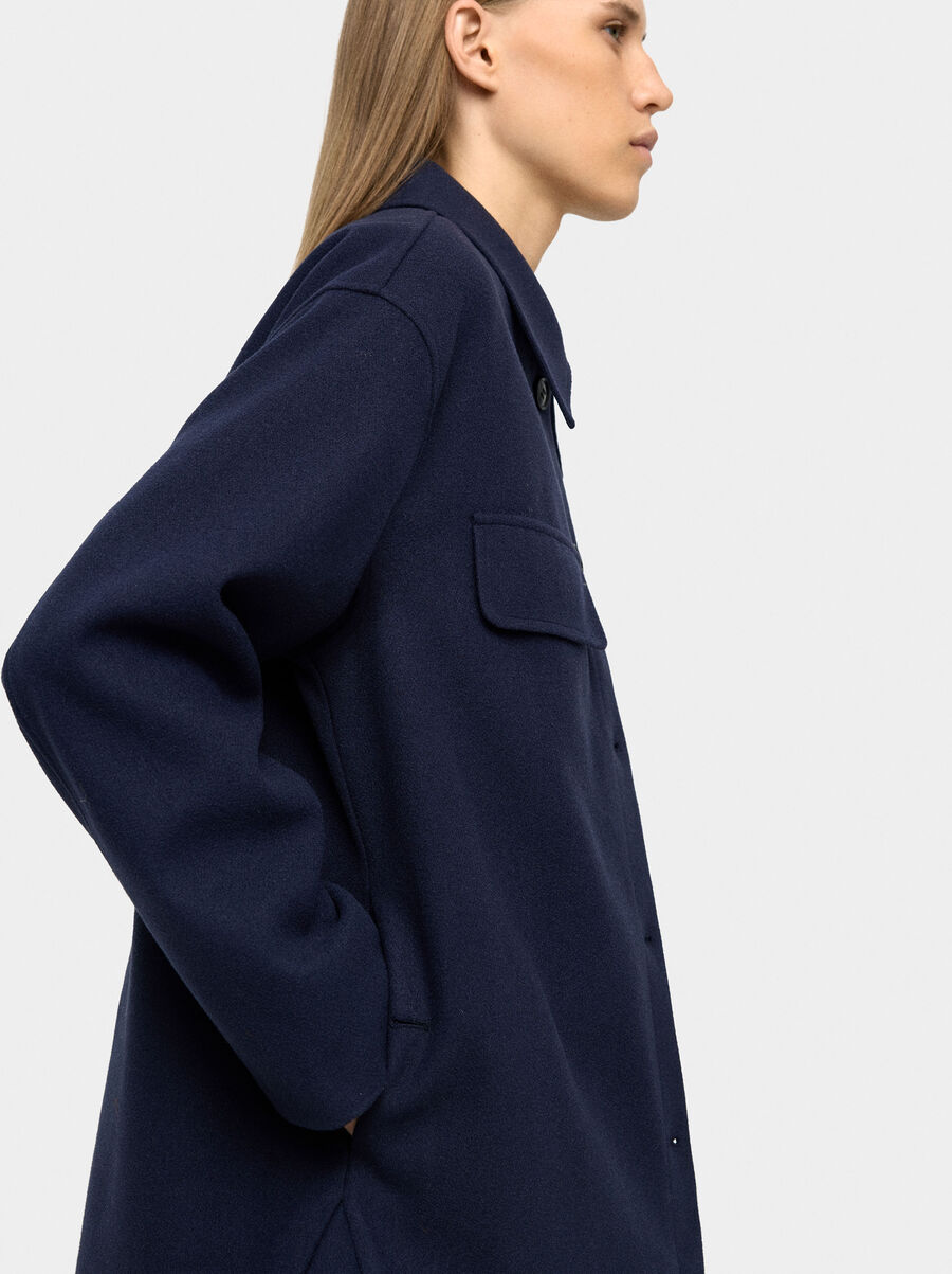 Overshirt with lapels