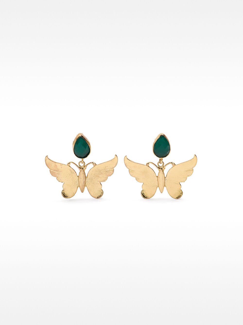 Butterfly earrings with stones