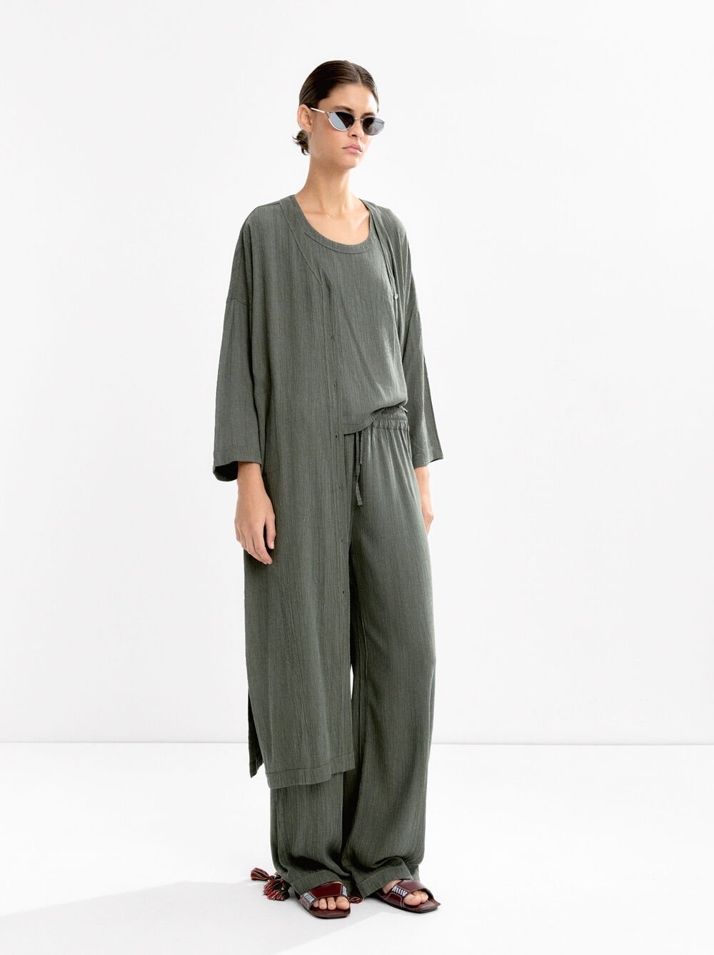 Vestit llarg amb textura