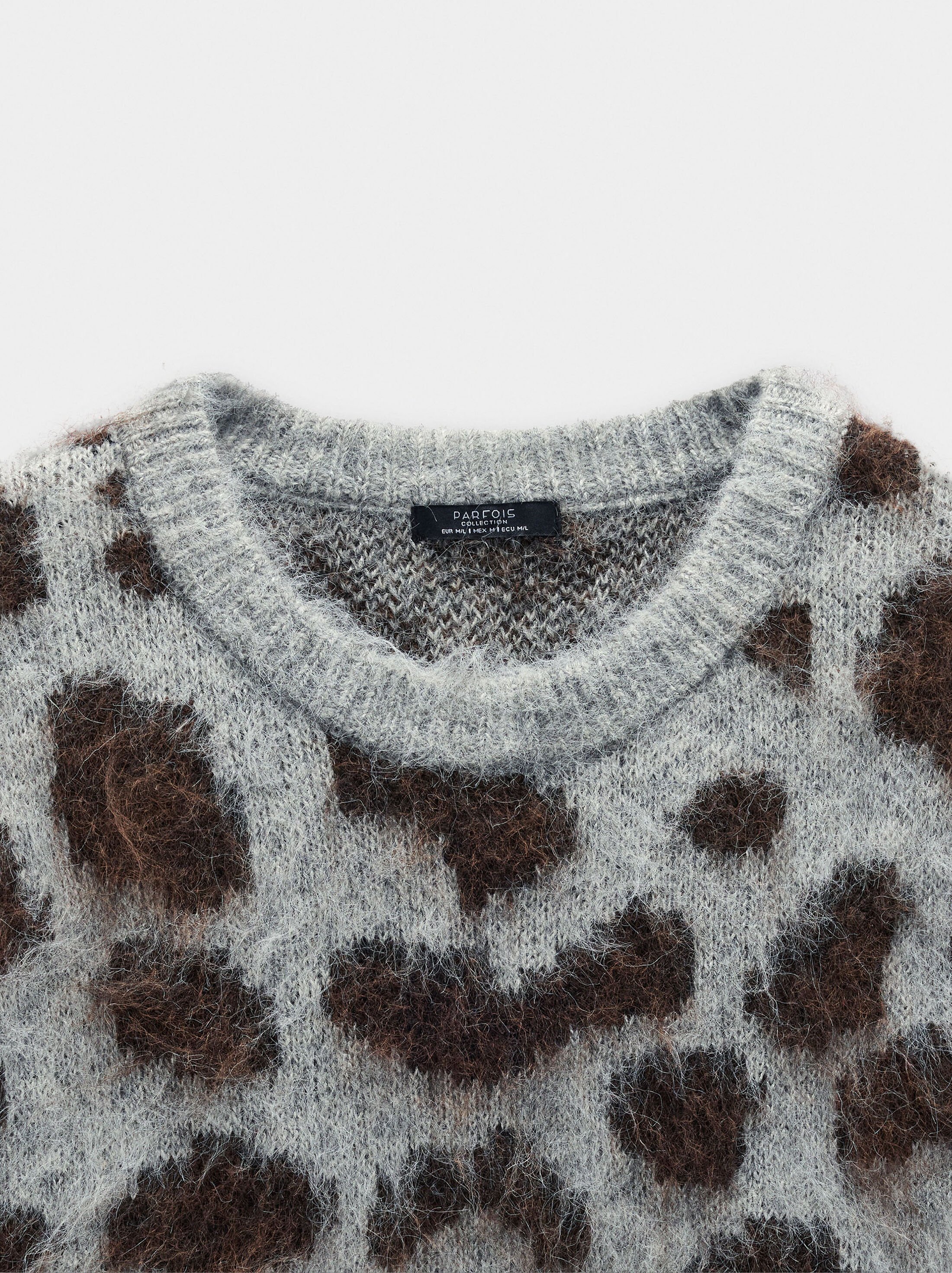 Jersei de punt amb estampat animal image number 5.0