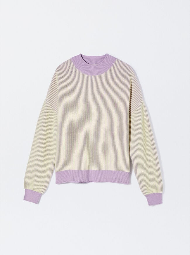 Rib Knit Sweater image number 4.0
