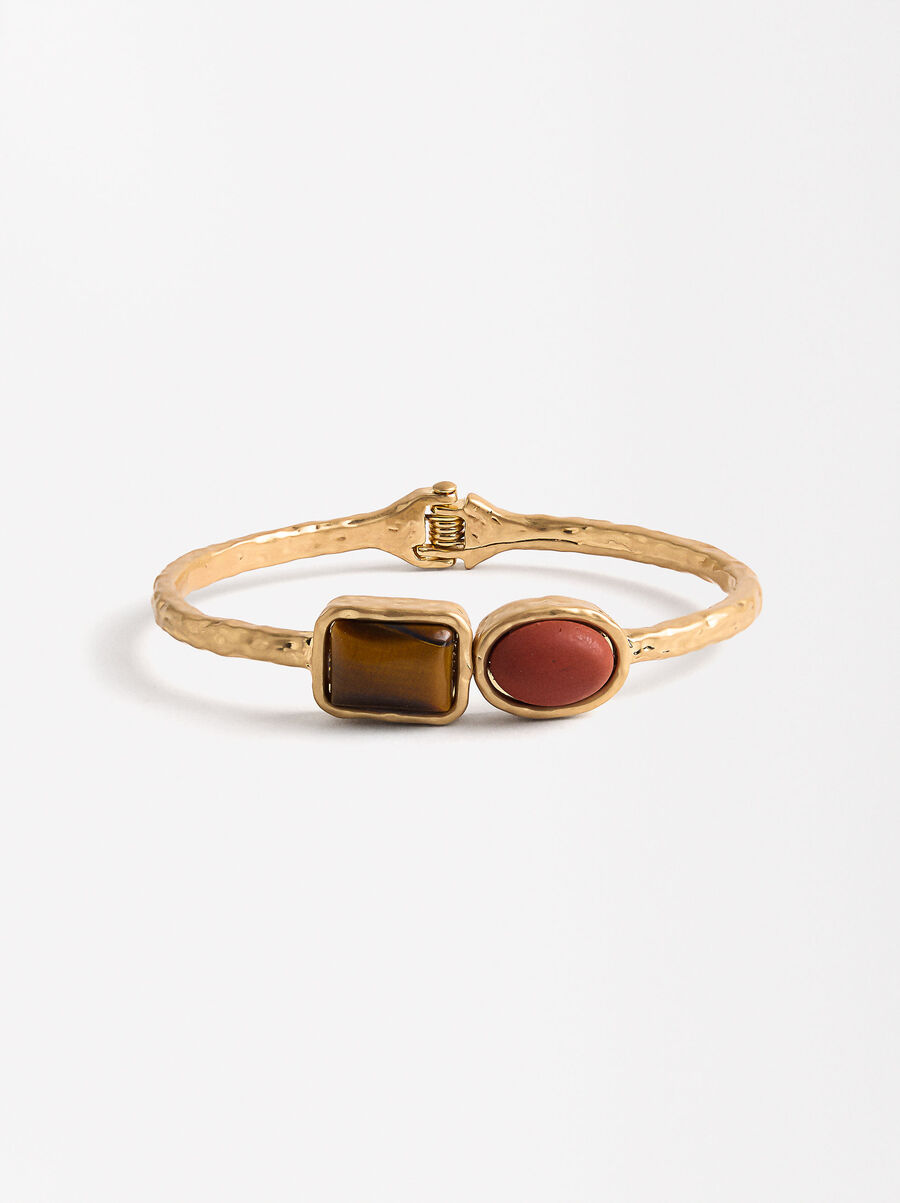 Bracciale rigido con pietre