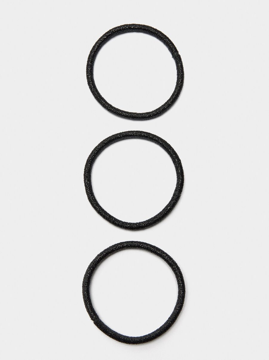 Set de elásticos para pelo con brillos