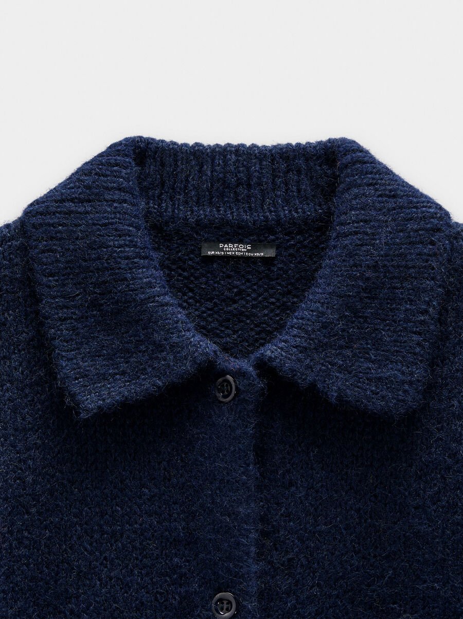 Cárdigan de punto liso