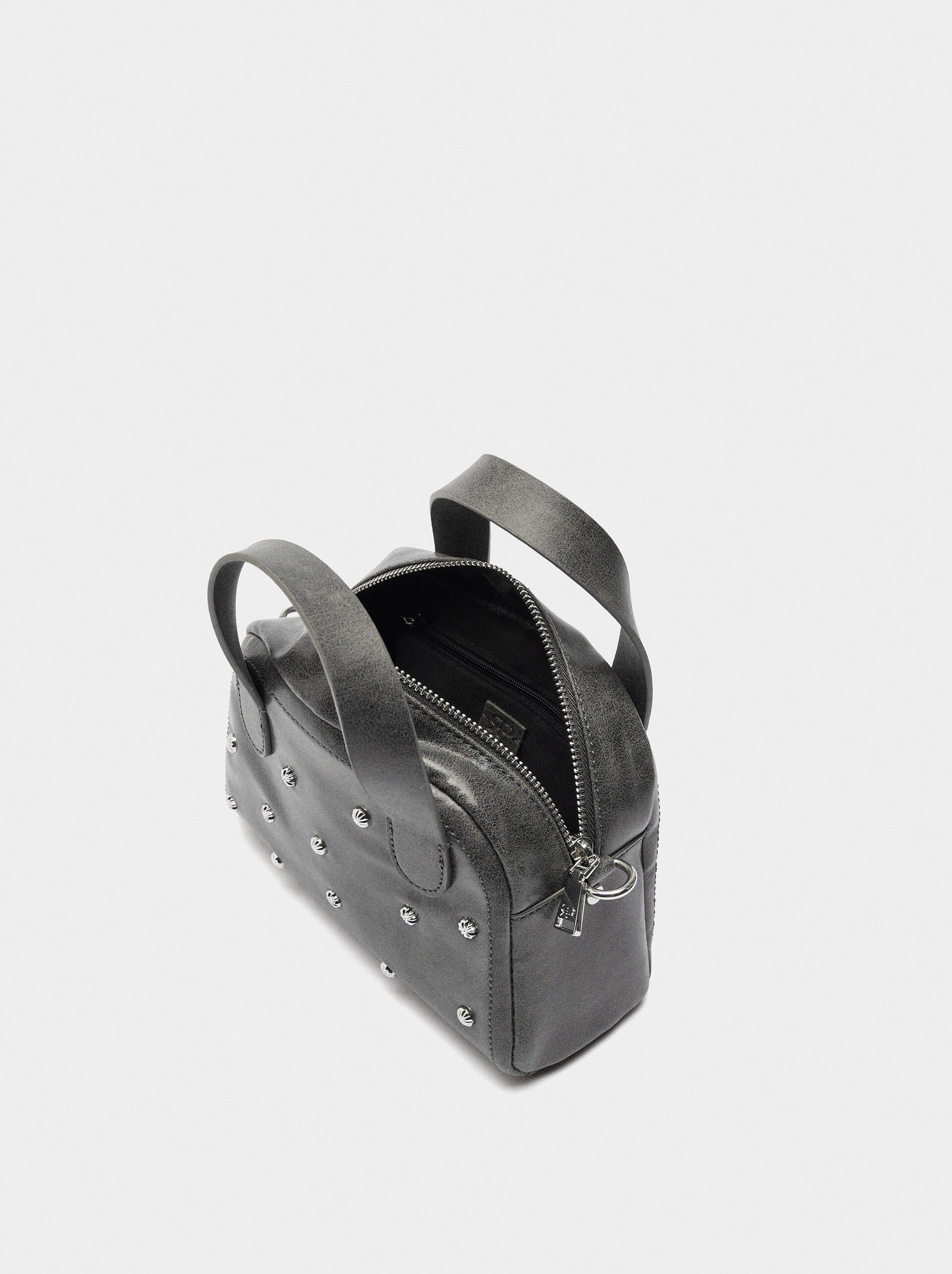 Tote bag with metallic details image number 3.0