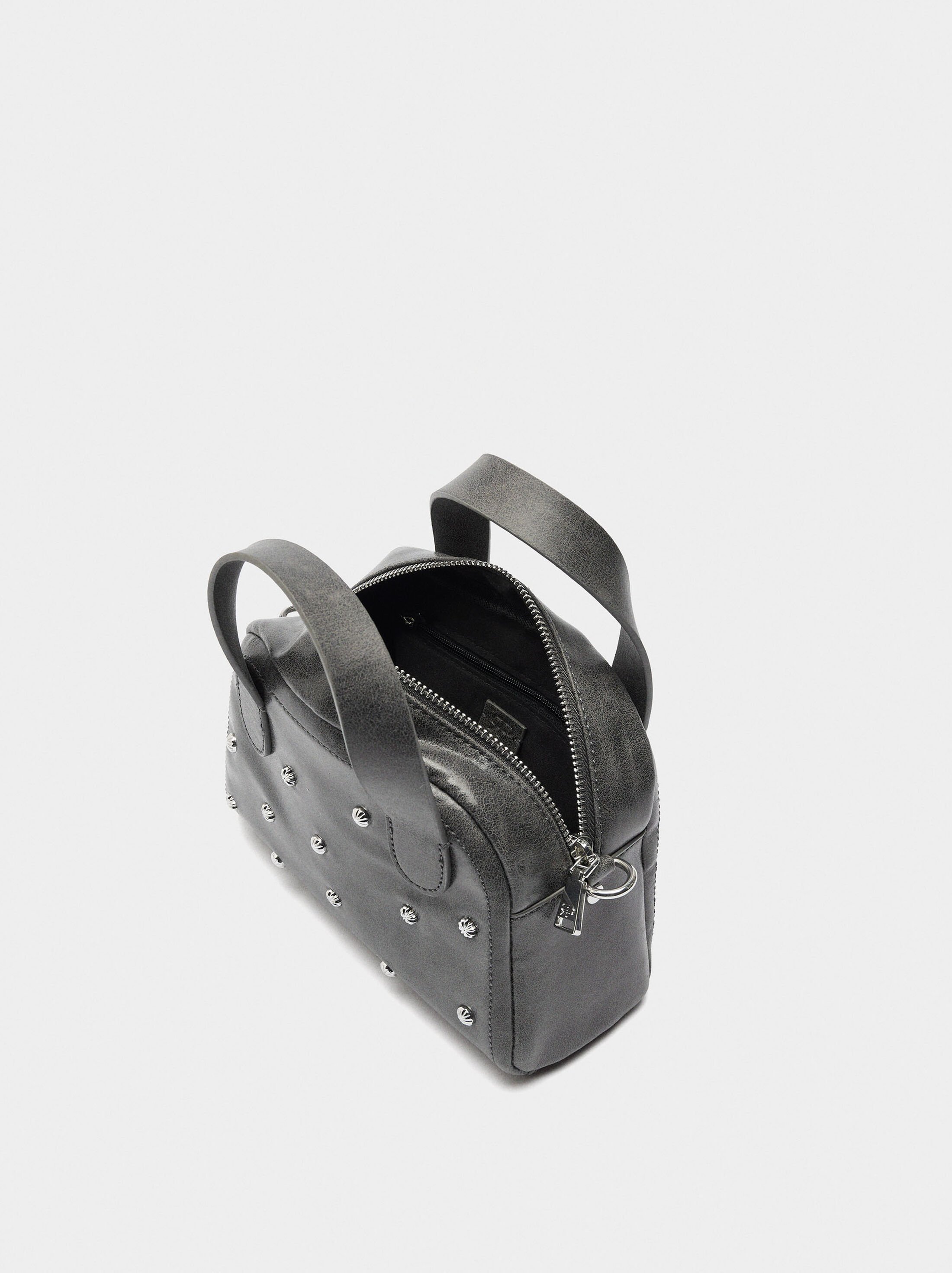 Tote bag with metallic details image number 3.0