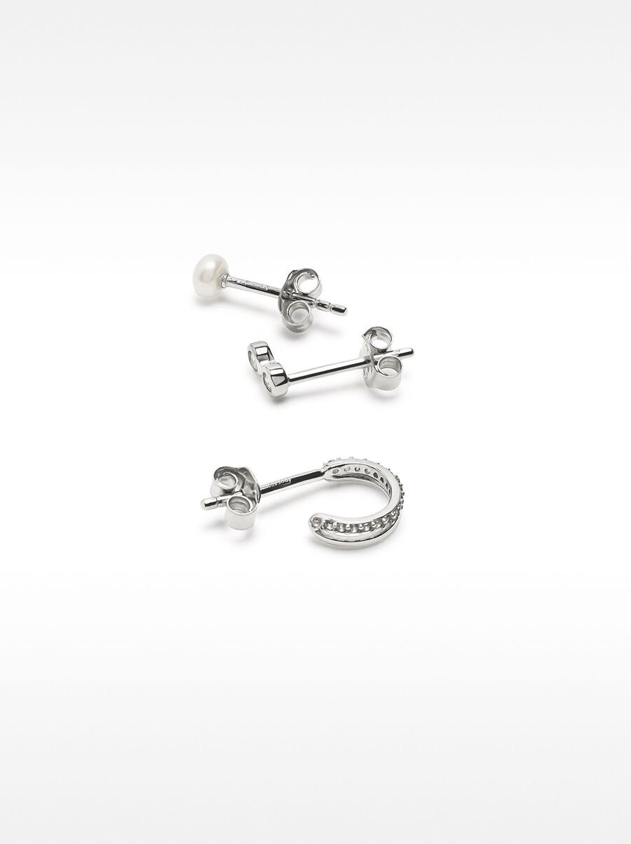 Set di orecchini con perle d’acqua dolce – argento sterling 925