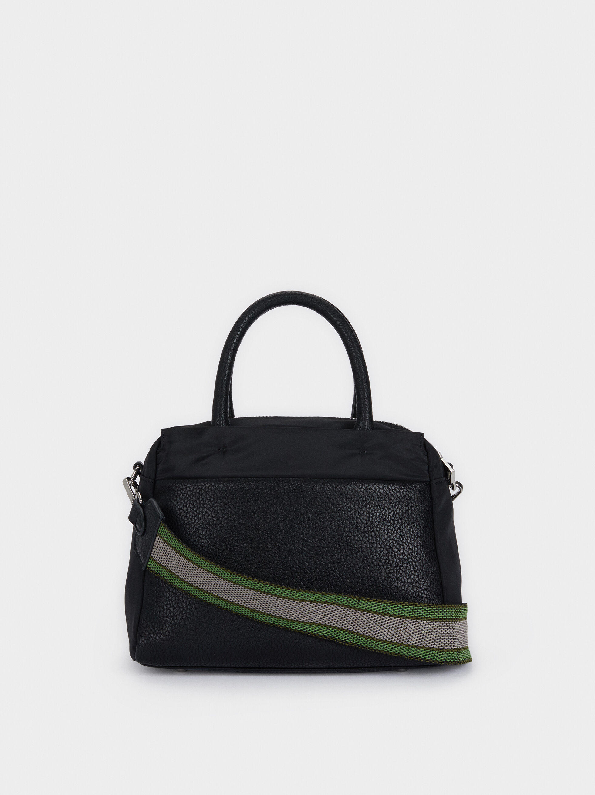black nylon tote