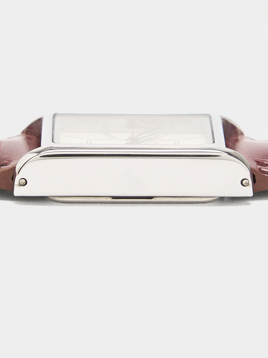 Watch with animal-engraved bracelet