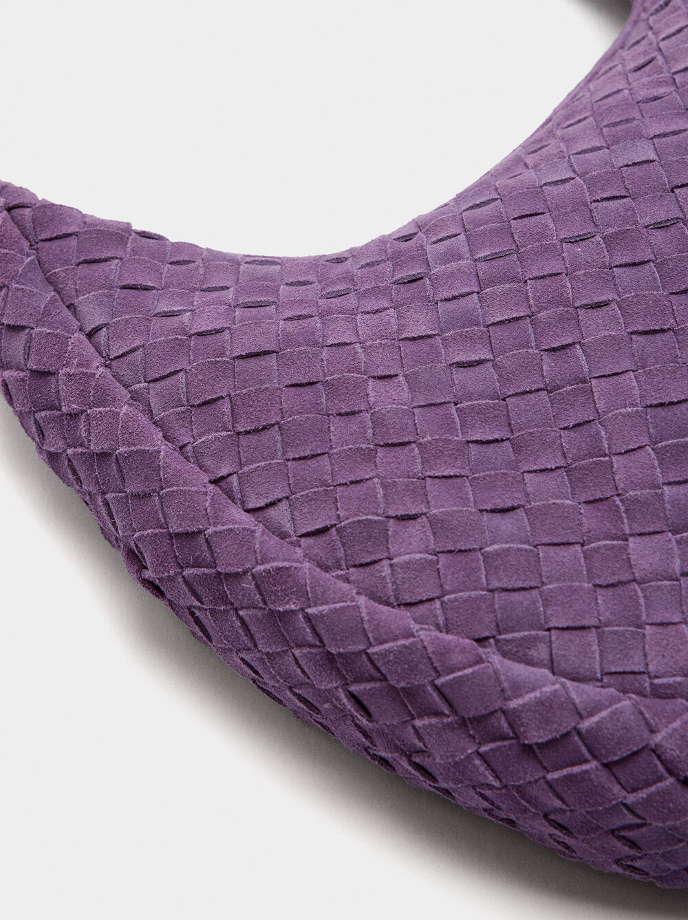 Hobo bag with braided leather