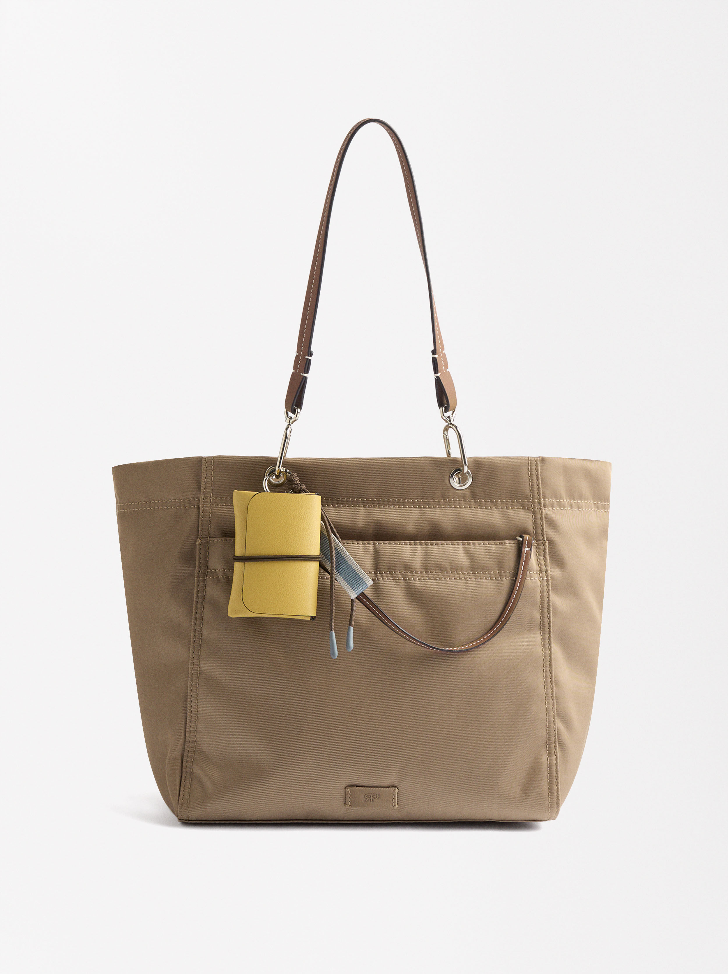 Oversized nylon tote bag clearance