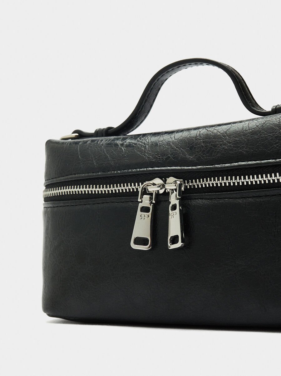 Multi-purpose pouch with cracked effect