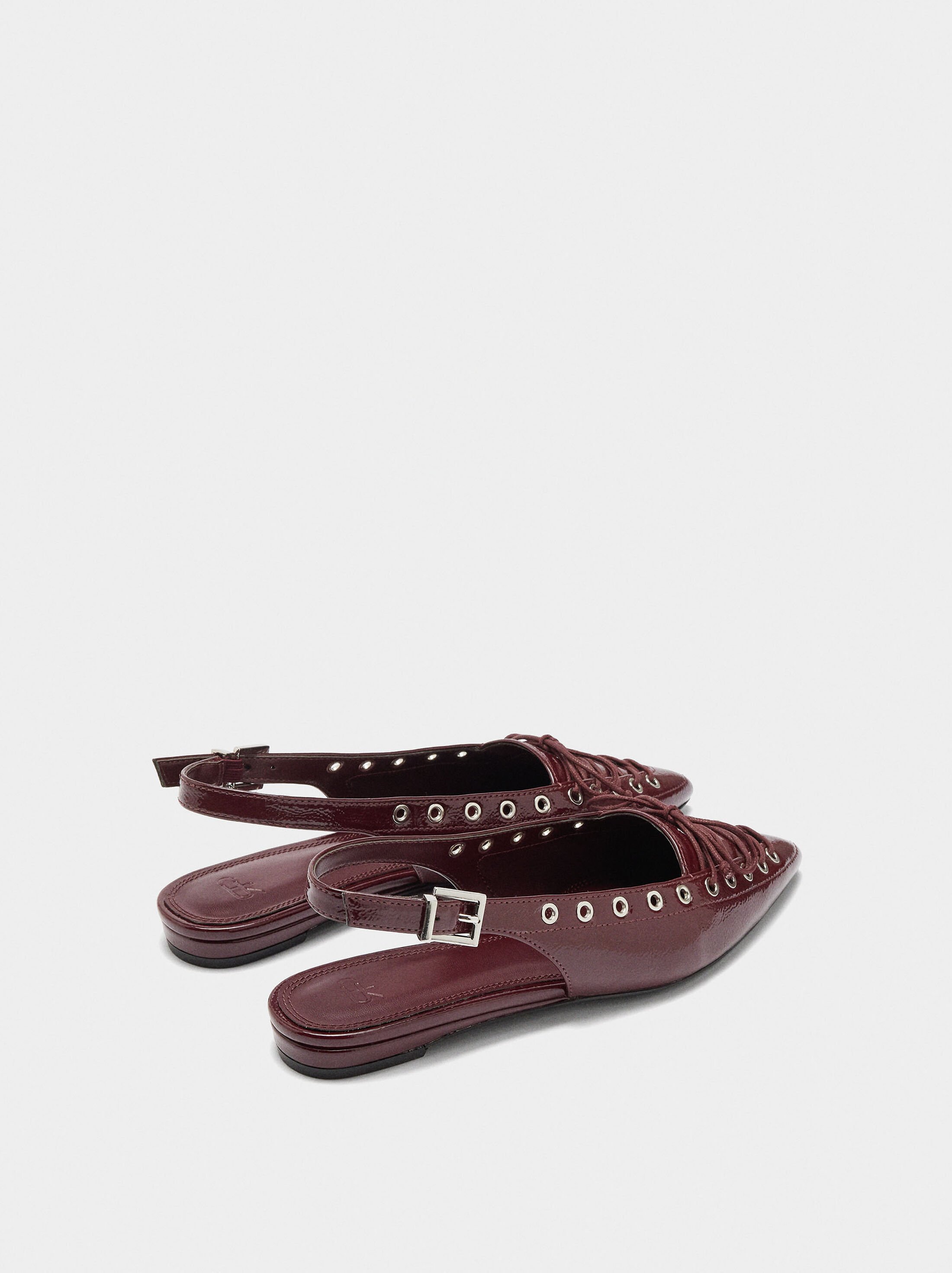 Ballet flats with studs image number 3.0