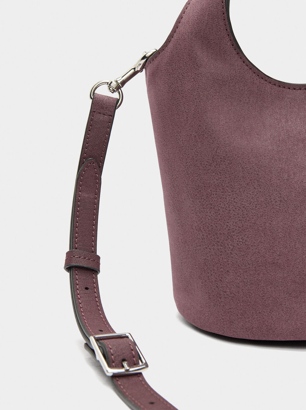 Leather-effect bucket bag