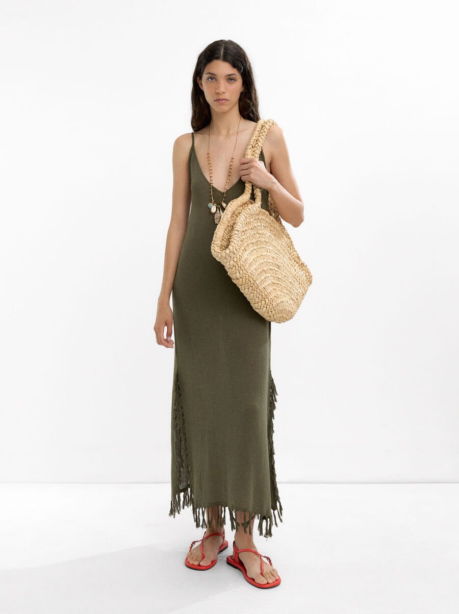 Long dress with linen
