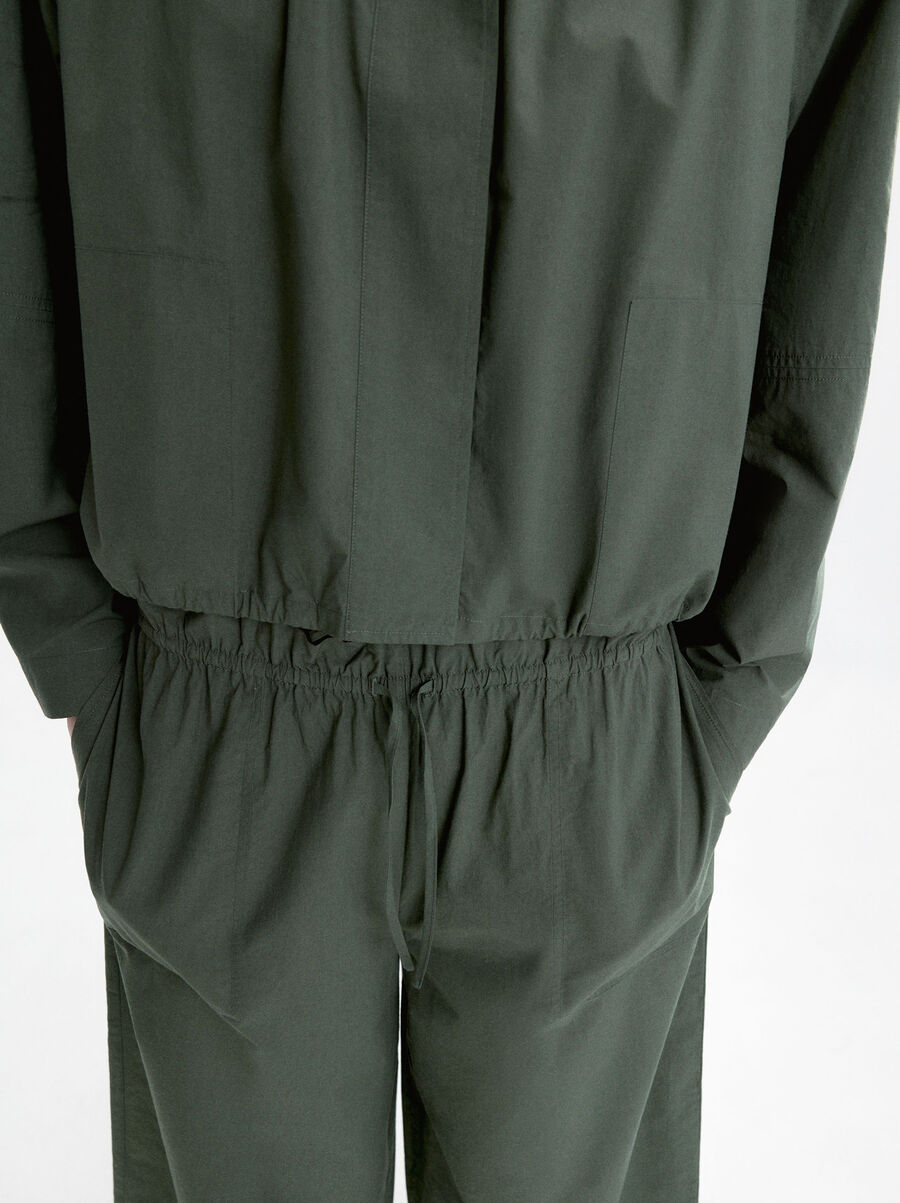 100% cotton jacket with gathering