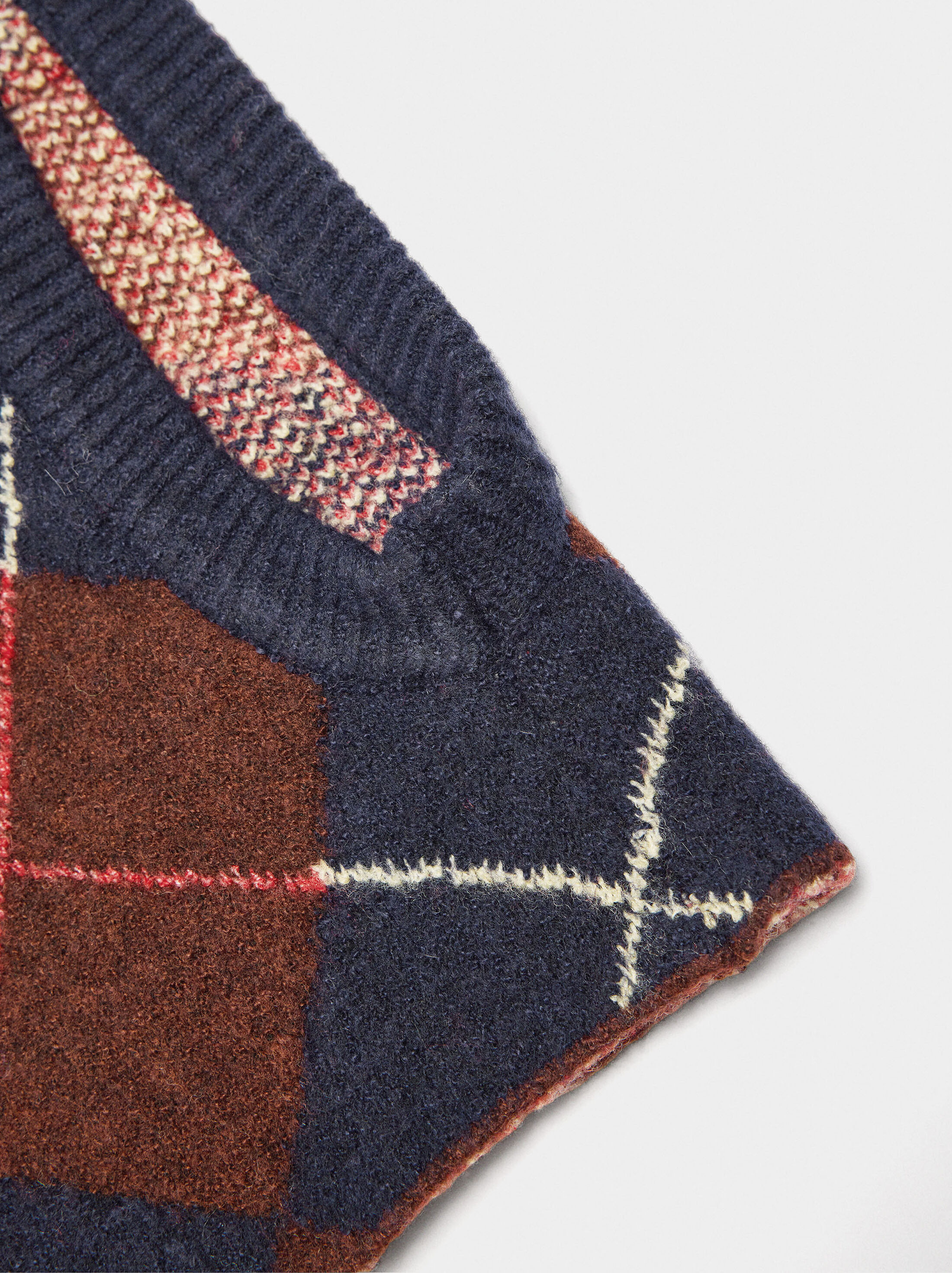 Balaclava de jacquard de rombes image number 2.0