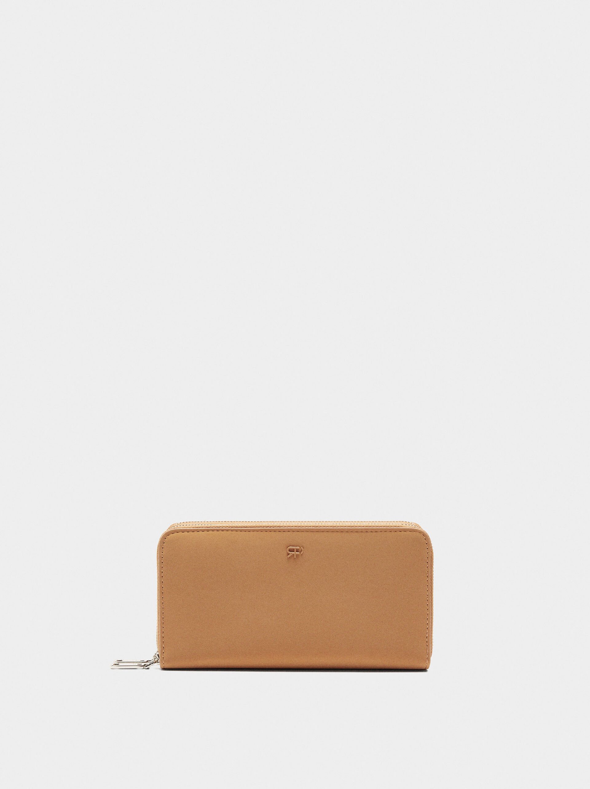 Soft texture wallet with zipper image number 0.0