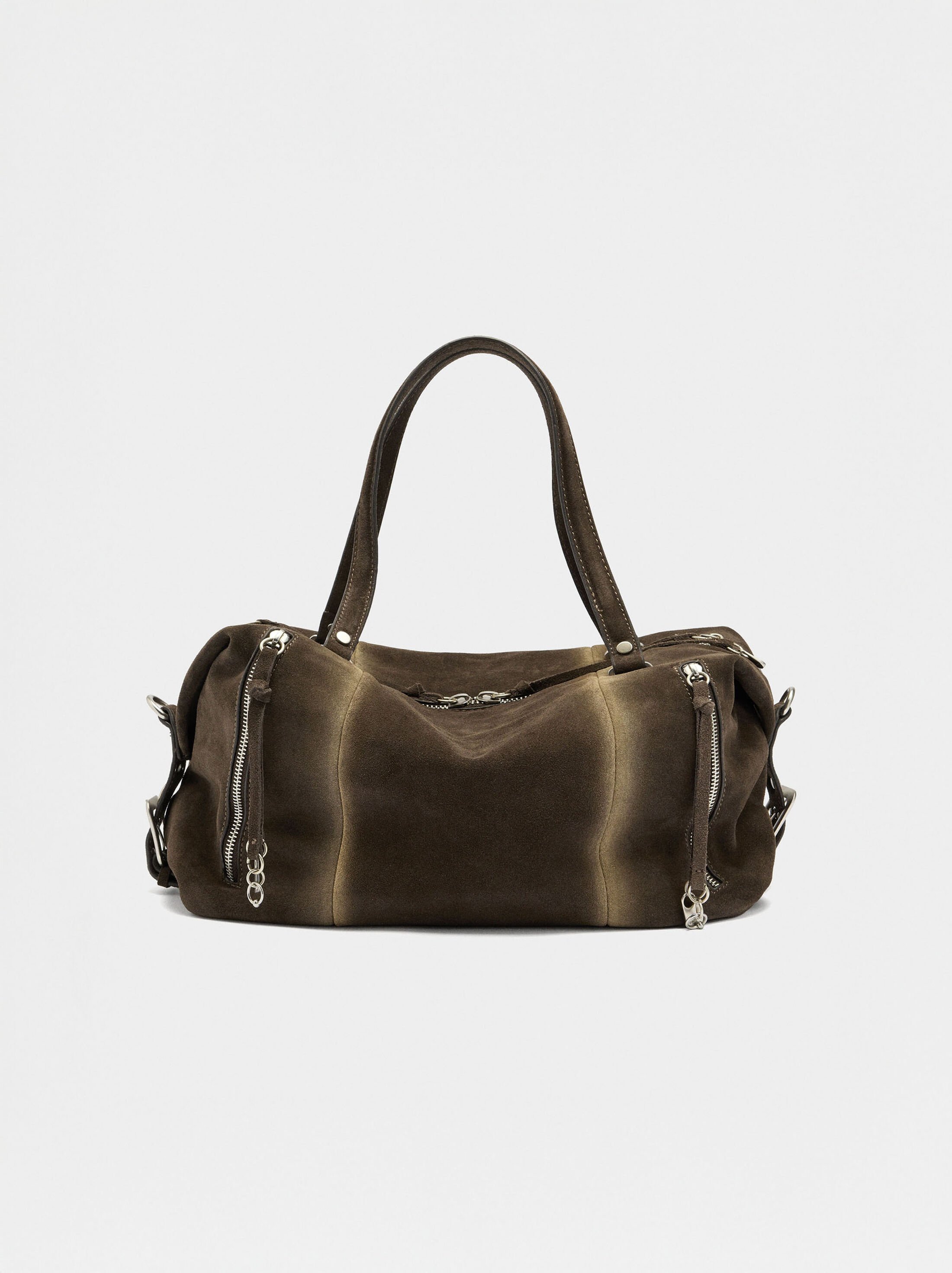 Leather tote bag image number 8.0