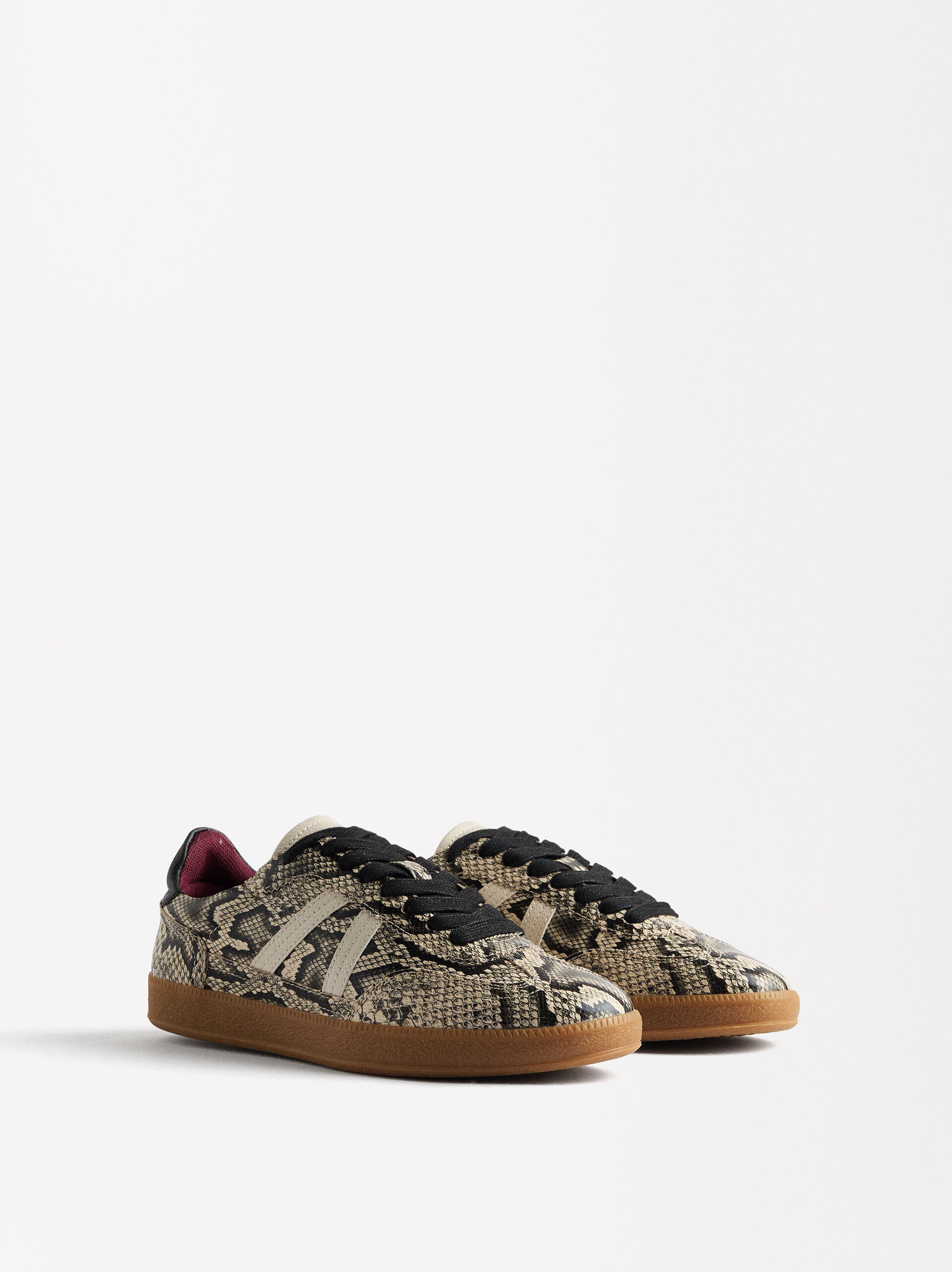 Sneakers contrast and animal print image number 4.0