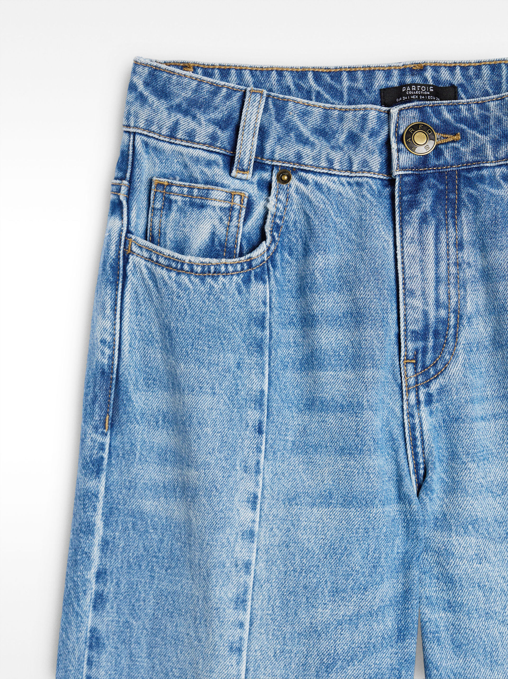 Pantalón denim efecto lavado image number 6.0