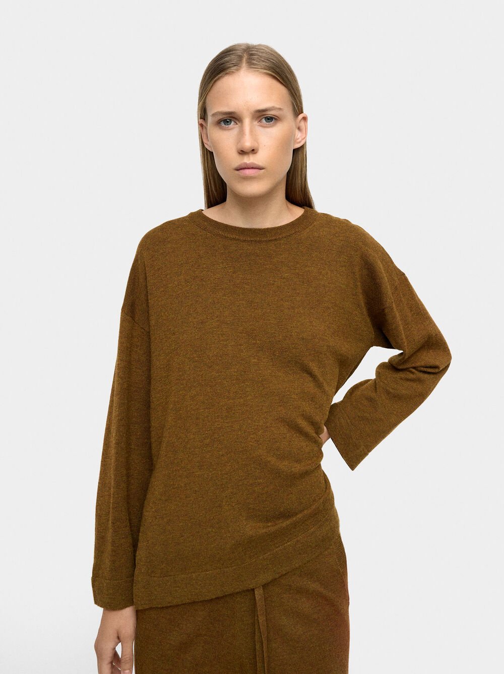 Pullover aus glattem Strick
