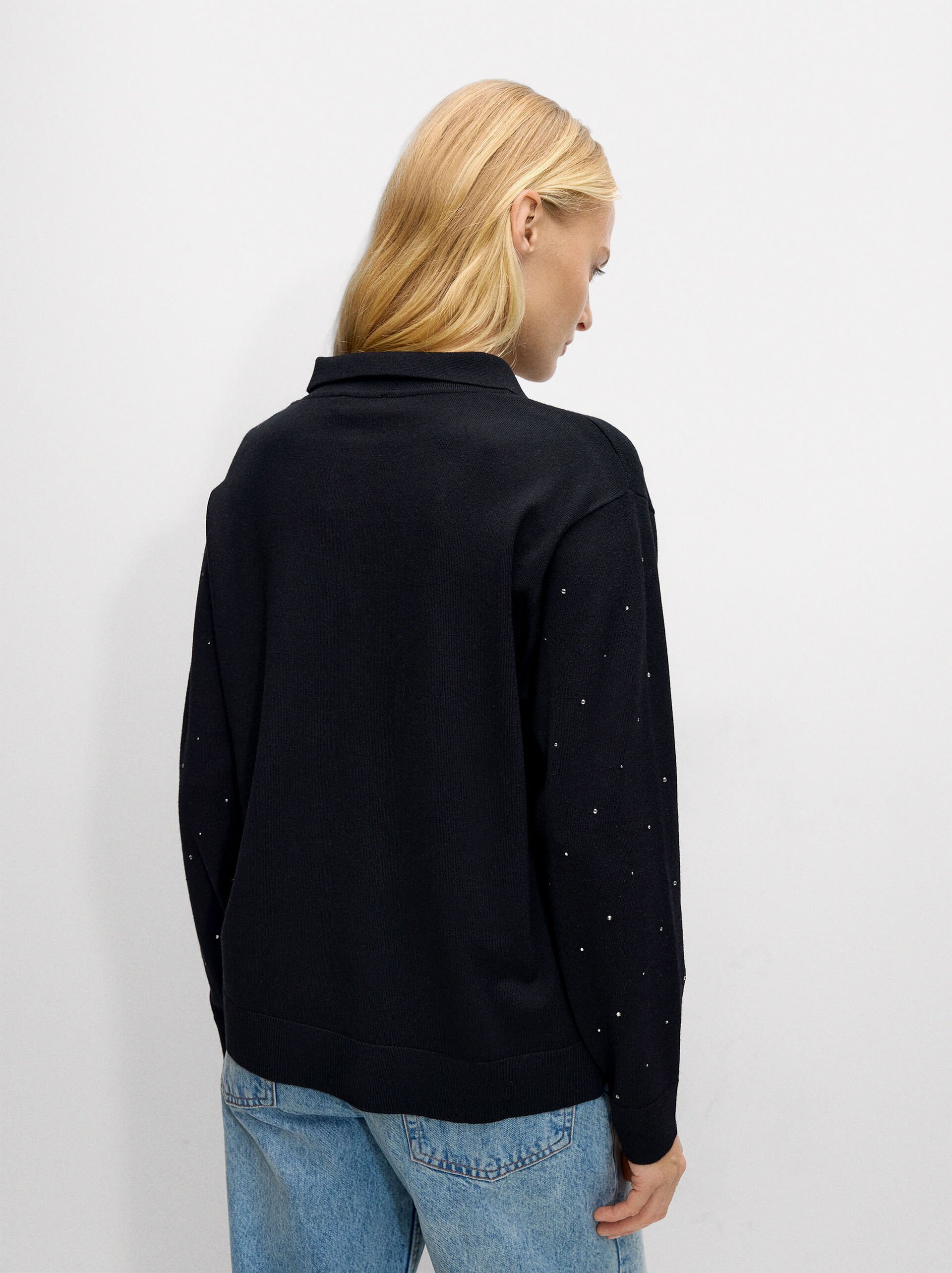 Strickpullover mit Strass image number 3.0