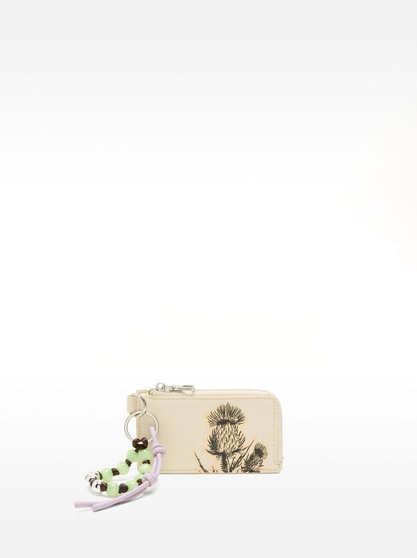 Printed card holder with pendant