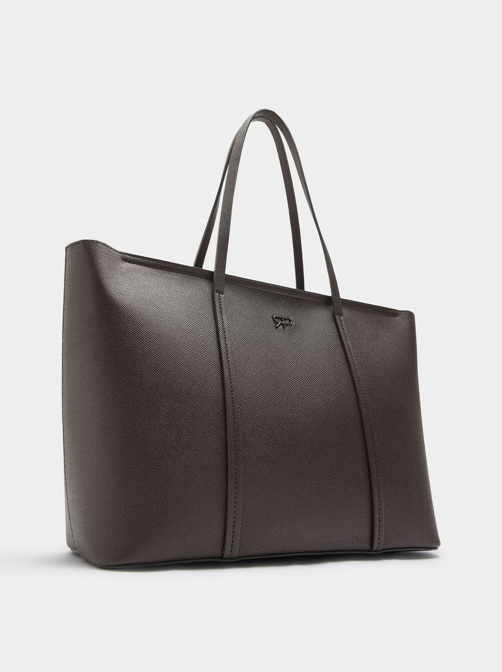 Shopper bag with zipper